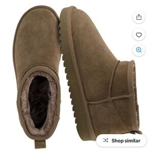 Cushionaire Cozy Brown Taupe Winter Boots for Women Brand New Bever Worn)